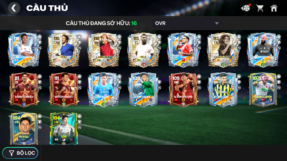 Acc ACC6 #ĐH 29B , OVR 114 