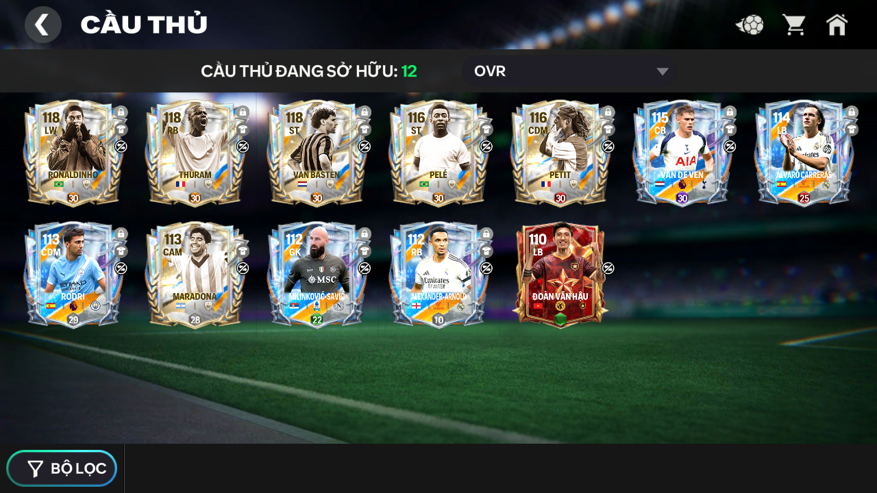 Acc ACC6 #RÔ VẨU , OVR 116 , Full Đẹp 