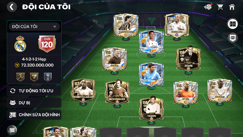 Acc ACC6 #Rô Béo OVR 120 + 700 Mảnh 