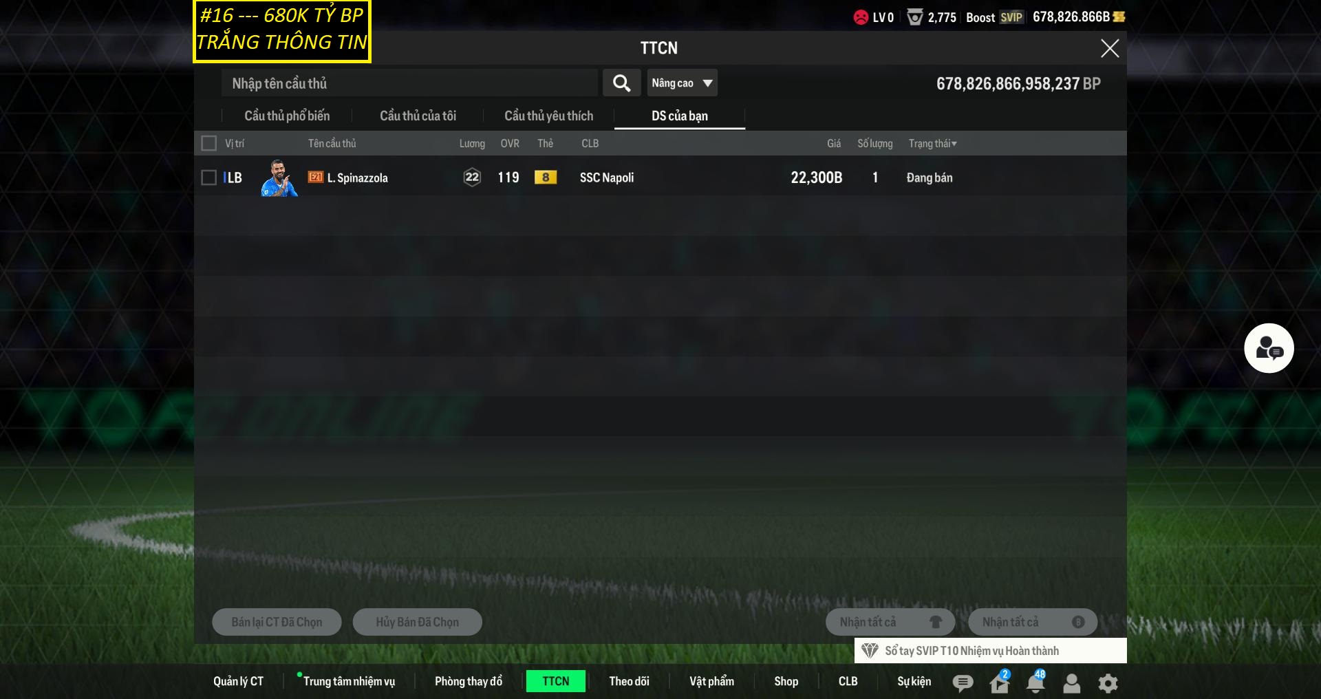 Acc ACCBP #trắng thông tin 