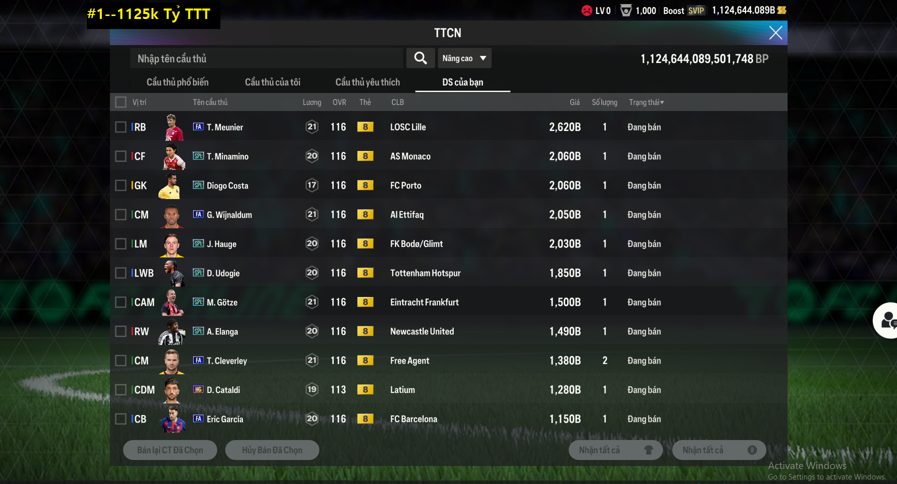 Acc ACCBP #Trắng thông tin 