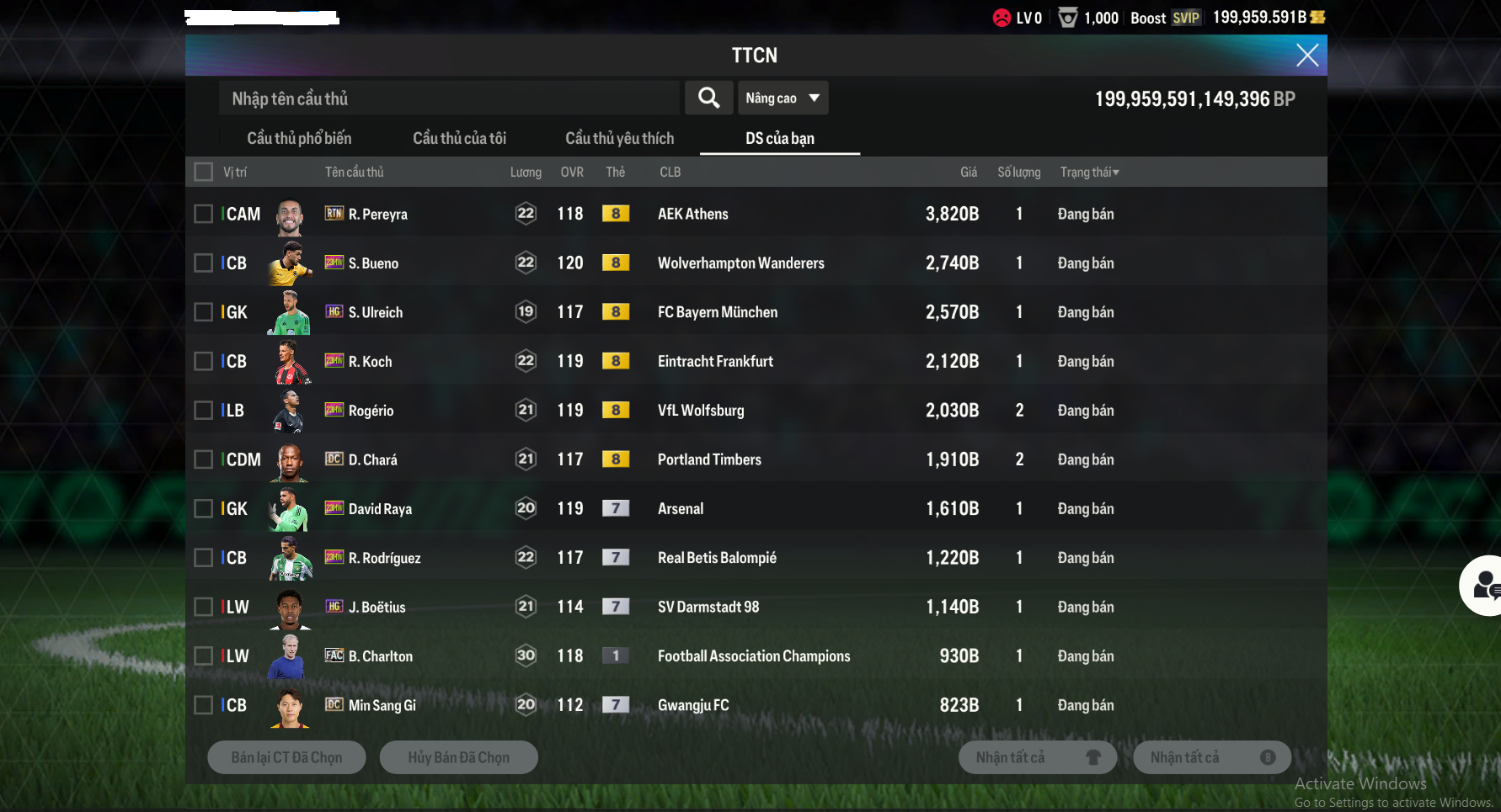 Acc ACCBP #trắng thông tin 