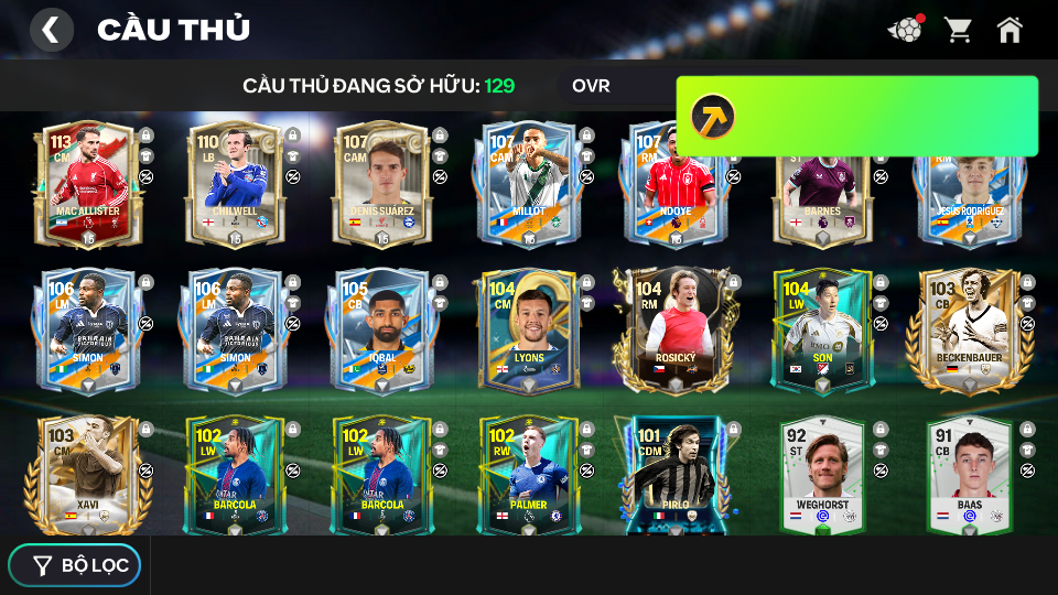 Acc ACC5 #ALLISTER 113  + 51K ĐÁ QUÝ 