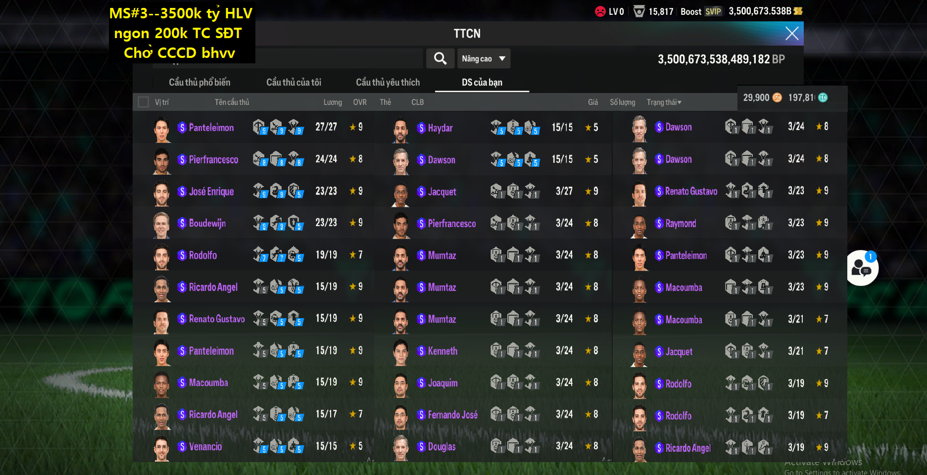 Acc FIFA #SĐT chờ-CCCD bảo hành vv 