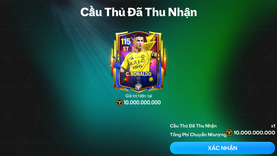 Acc ACC6 #Gần Full Chữ ký + CR7 + 10 Tỷ coin 