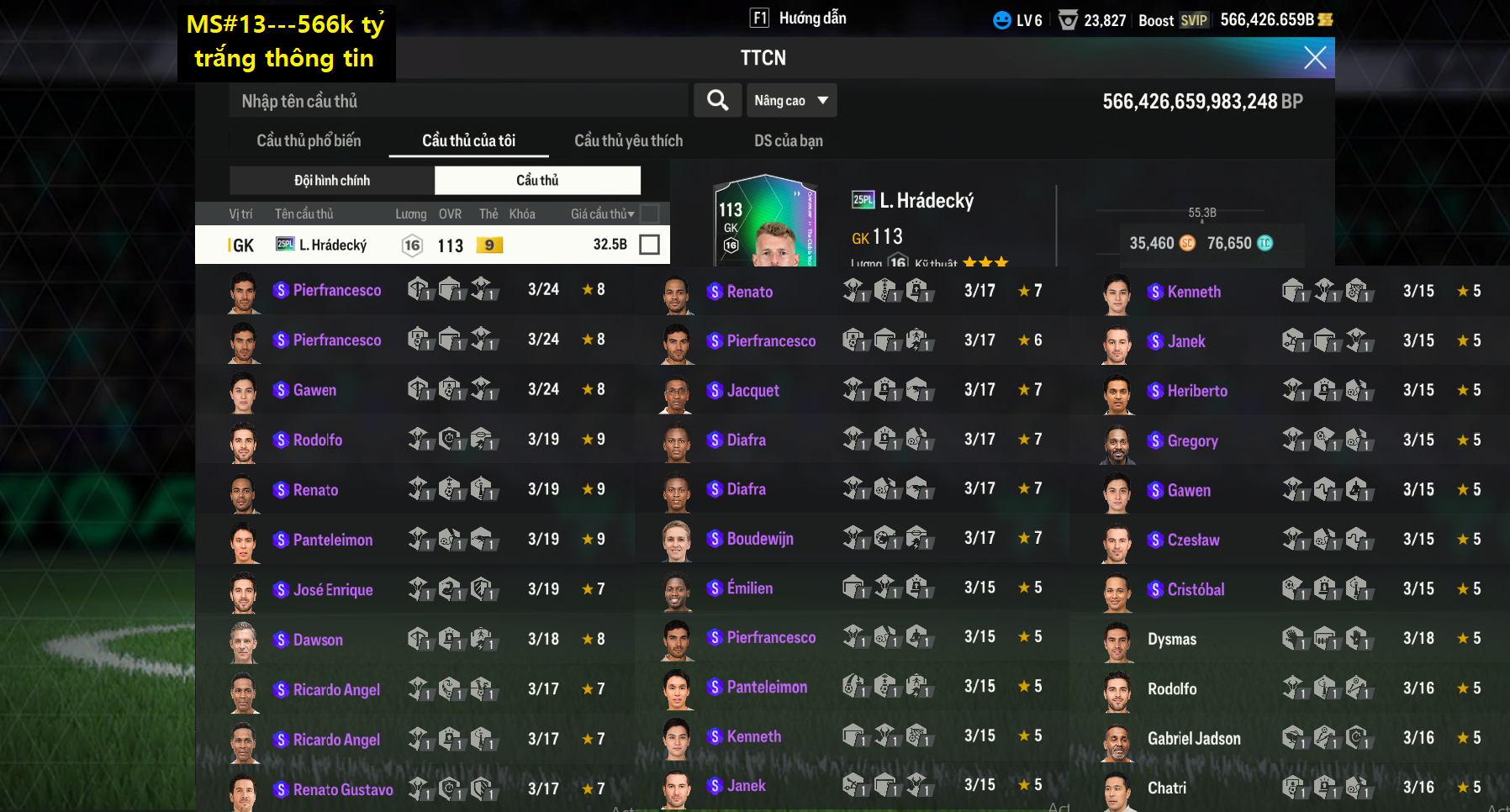 Acc ACCBP #TRẮNG THÔNG TIN 