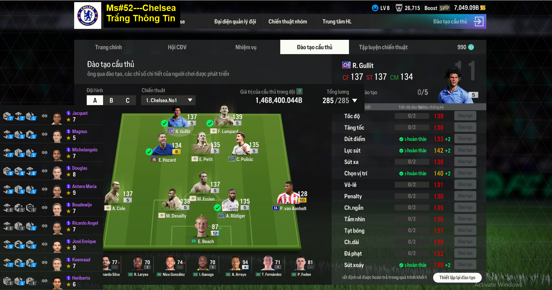 Acc FIFA #Trắng thông tin 