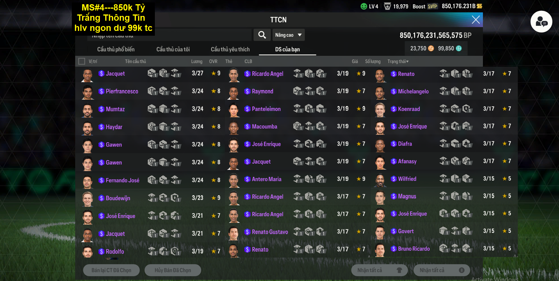 Acc ACCBP #Trắng thông tin 