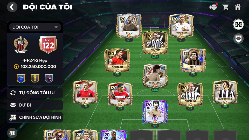 Acc ACC6 #OVR 122 , 3 CHỮ KÝ , LOG GG 