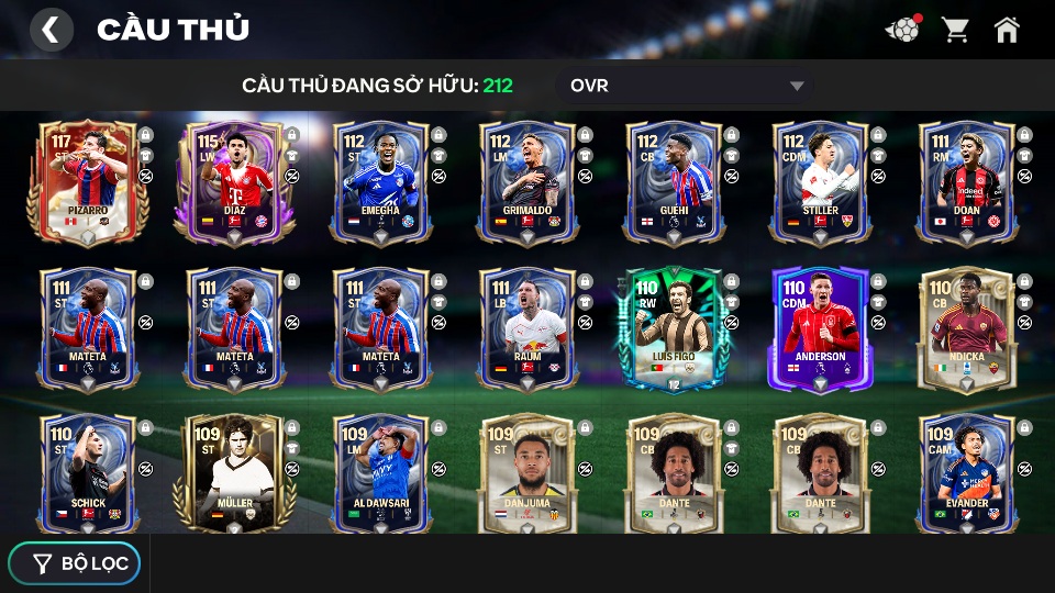 Acc ACC5 #Pizarro 117 + Diaz 115 + 136K Ruby 