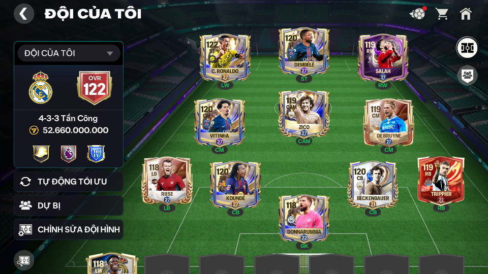 Acc ACC6 #ĐH 52B 6 CON 117 + 1K1 MẢNH SK + 14B COIN GRN TTT 