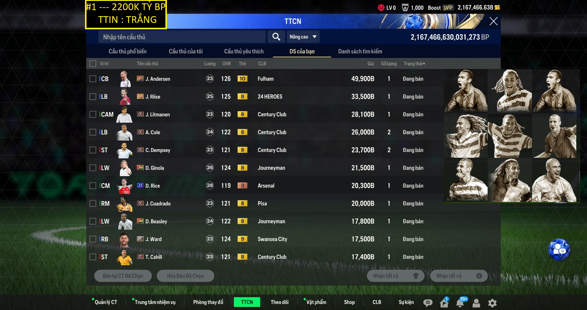 Acc ACCBP #Trắng TT 