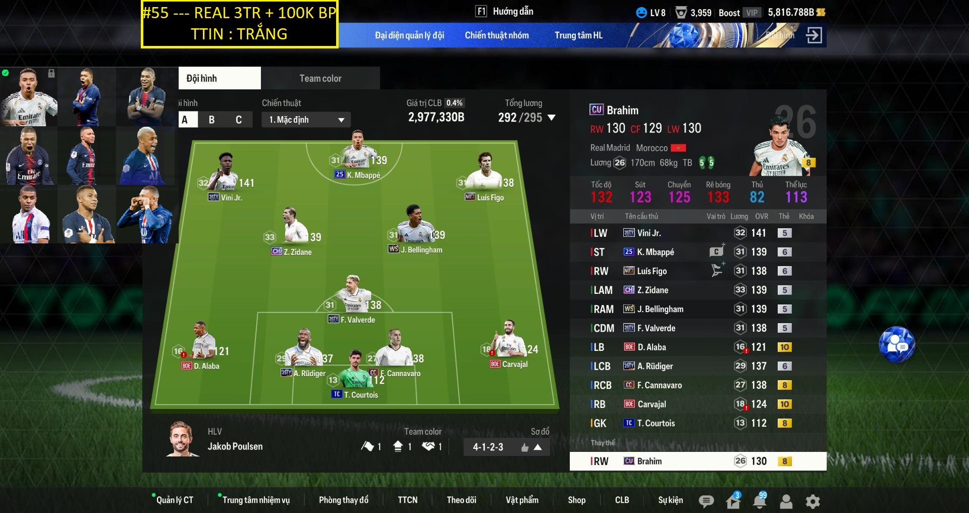 Acc FIFA #Trắng TT 