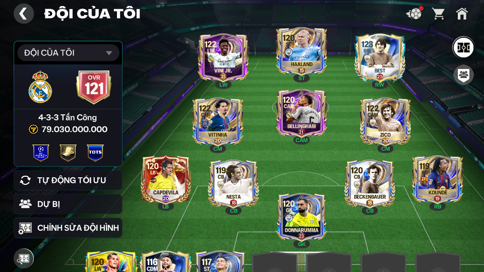 Acc ACC6 #ĐH 79B 1 CON 119 + 5 CON 117 Garena TTT 