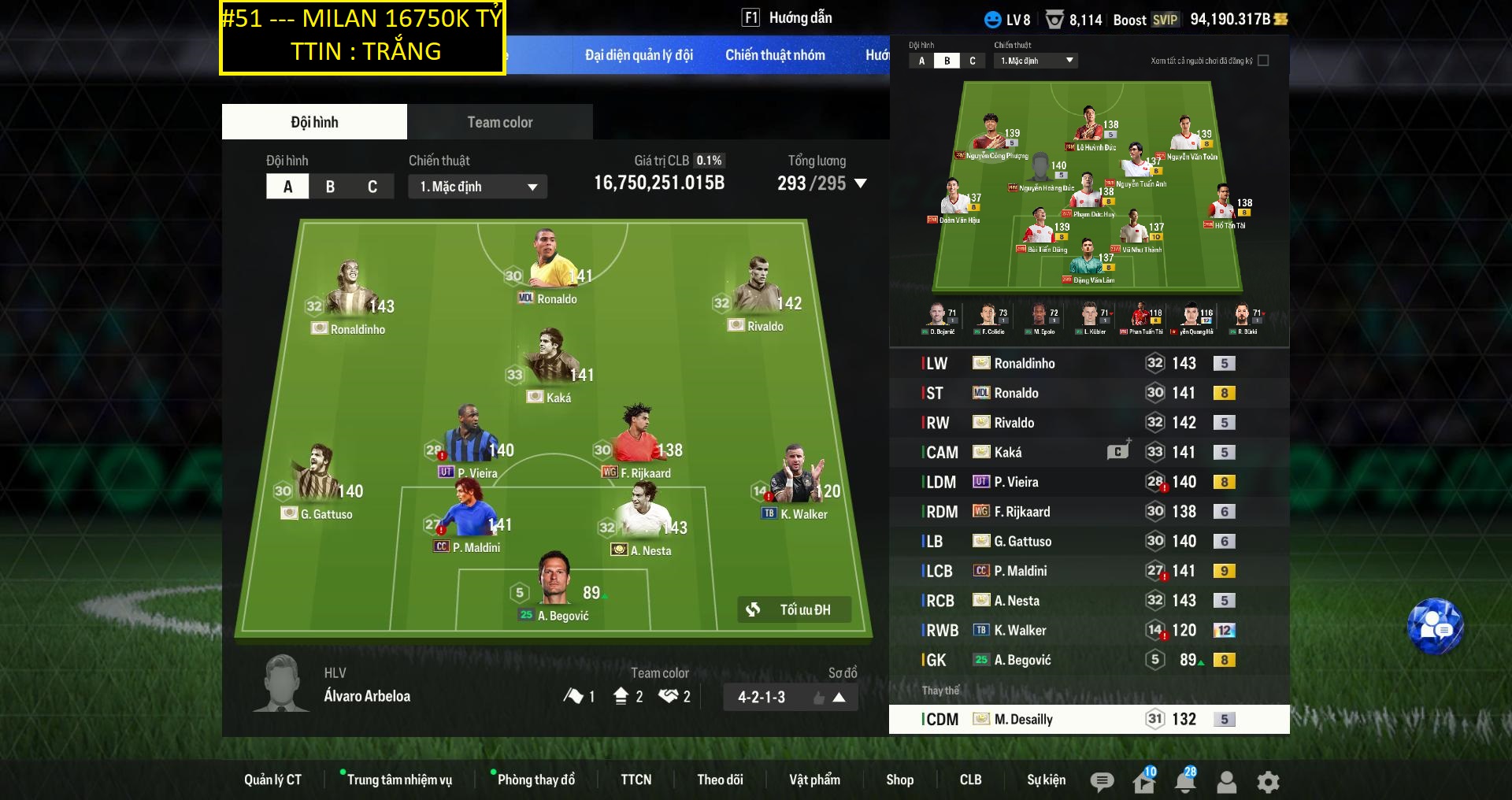 Acc FIFA #Trắng TT 