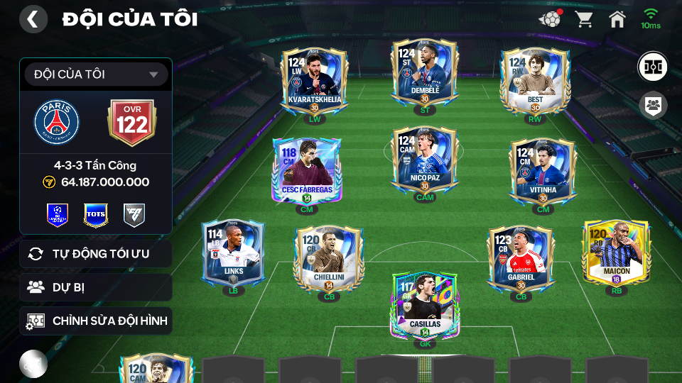 Acc ACC6 #ĐH 64B 5 CON 119 Garena TTT 