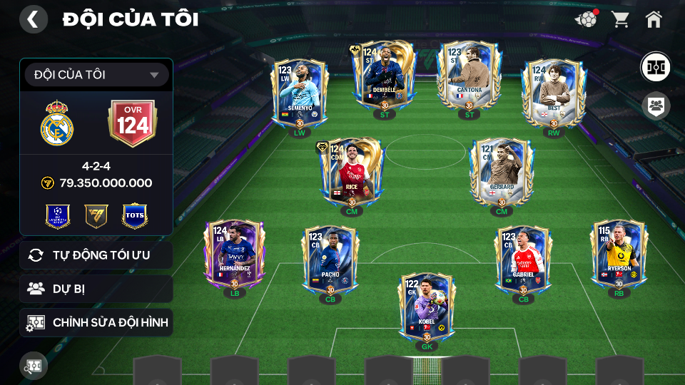 Acc ACC6 #ĐH 89B 4 CON 119 + 4 CON 118  (  DEMBELE  + RICE  UTOTS  )   Garena TTT 