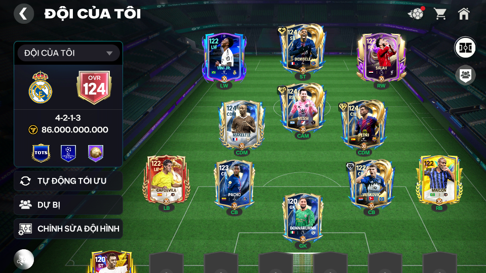 Acc ACC6 #ĐH 86B 4 CON UTOTS Garena TTT + 300 MẢNH Garena TTT 