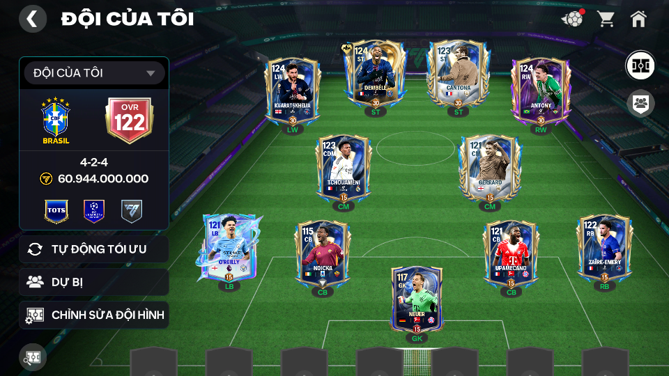 Acc ACC6 #ĐH 64B 3 CON 119  +  DEMBELE UTOTS   Garena TTT 