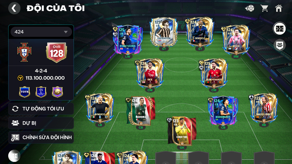 Acc ACC6 #ĐH 113B  OVR 128 3 CON 120 + 9 CON 119 + 600 ĐIỂM HH ĐỔI CẦU THỦ Garena SĐT CHỜ ĐỔI  21/7 + HỖ TRỢ XÓA MAIL 